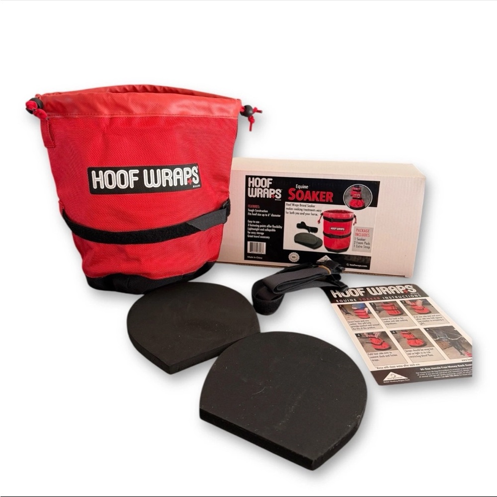Used Red Equine Soaker Kit In Great Condition.